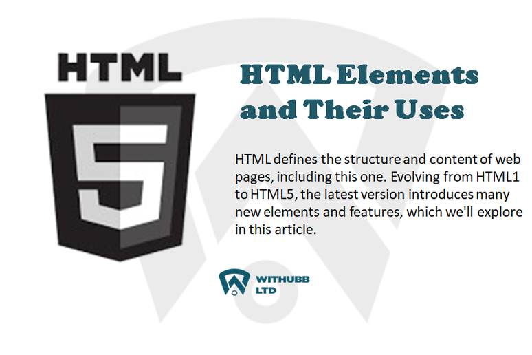 HTML5 tags and their uses